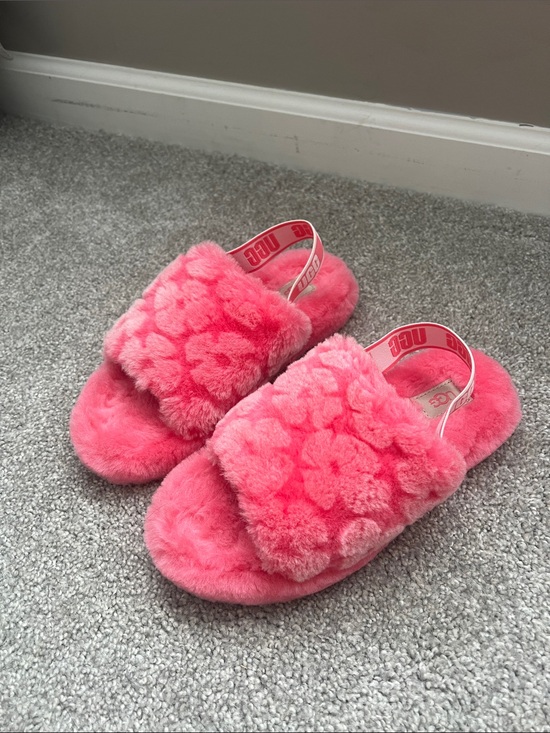 UGG Shoes - UGG Fluff Yeah Poppy Pink Slides